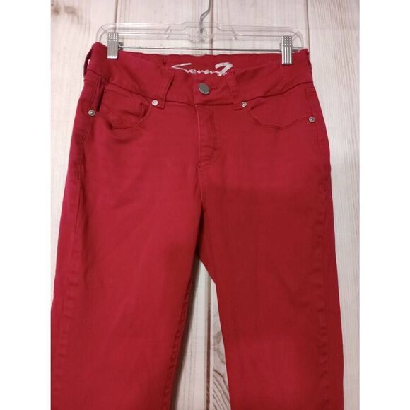 Seven7 Jeans Ladies 8‎ Pink Skinny Tummyless - Picture 3 of 8